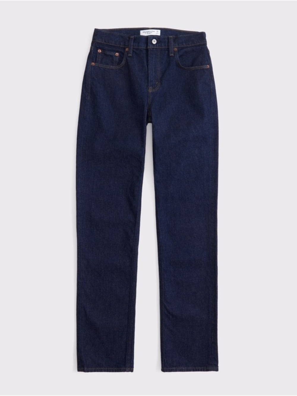 Abercrombie & Fitch Women’s Size 32S Mid Rise 90’s Straight Leg Dark Blue Jeans